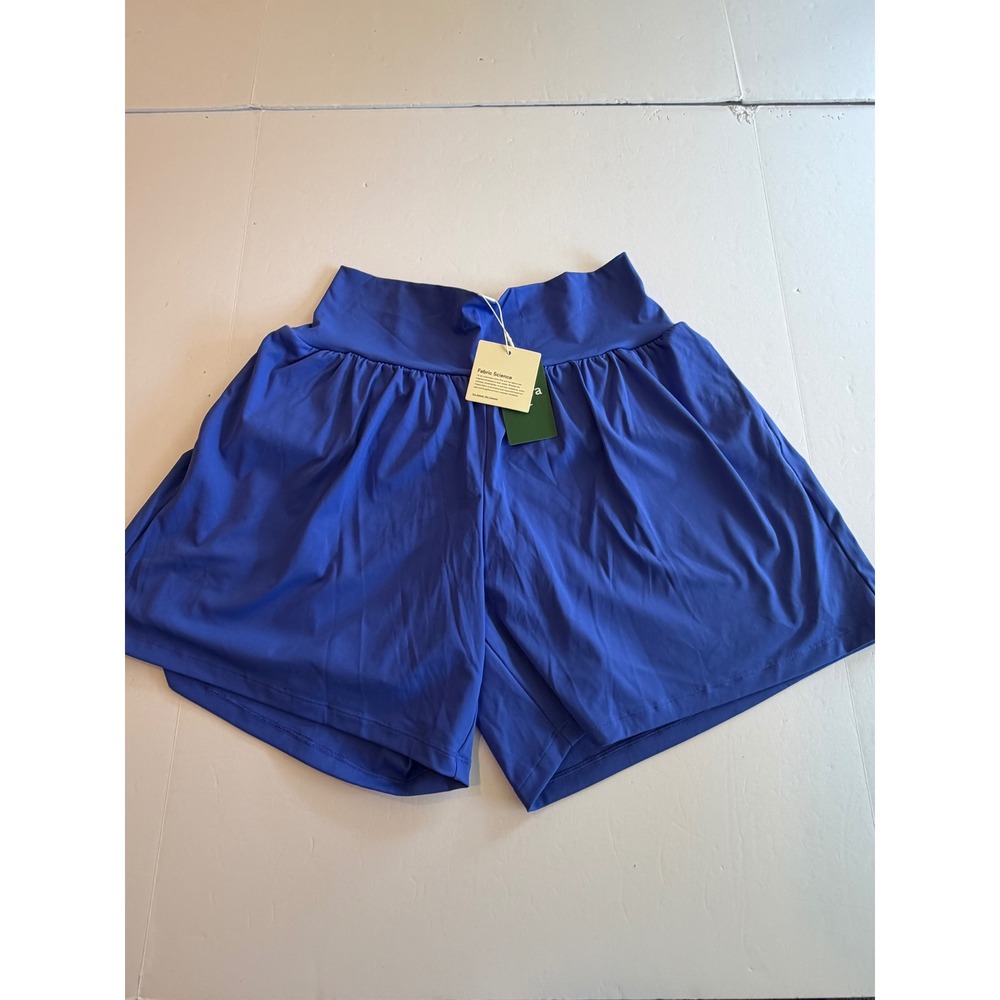 Halara High Waisted Flowy 2-in-1 Active Shorts Royal Blue 1X NWT